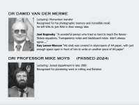 Dawid van der Merwe, Mike Moys